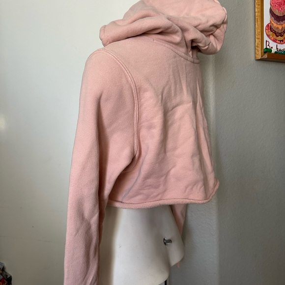 Adidas Cropped Raw Hem Hoodie - Picture 3 of 5